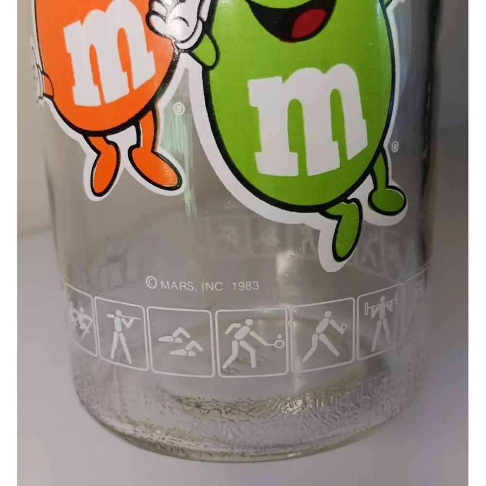 Vintage Anchor Hocking M&Ms‎ Olympic glass candy canister